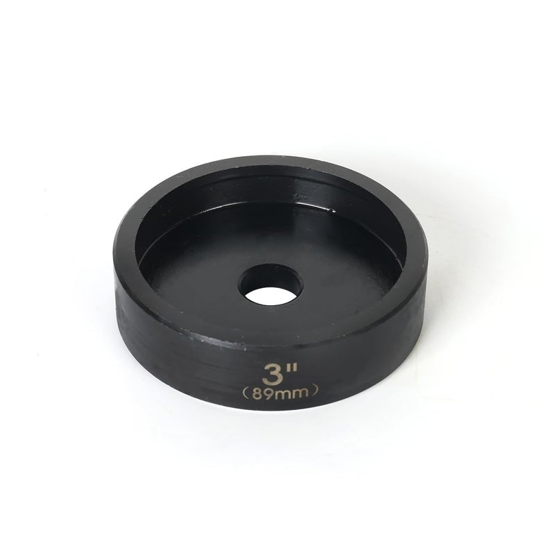 ZUVER 3" (89mm) Conduit Punch and Die Black Oxide Finish, Work with KO Tools Hydraulic Knockout Driver 3/4"-16UN Thread - Image 2